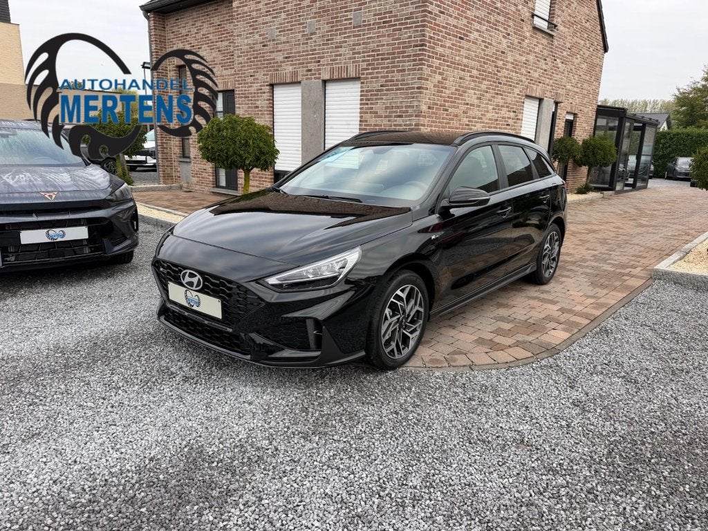 Hyundai i30 CW 1.0 T-GDi N-LINE 5J/GAR NIEUW 0KM, Auto's, Lane Keeping Assist, Stof, Zwart, Bedrijf