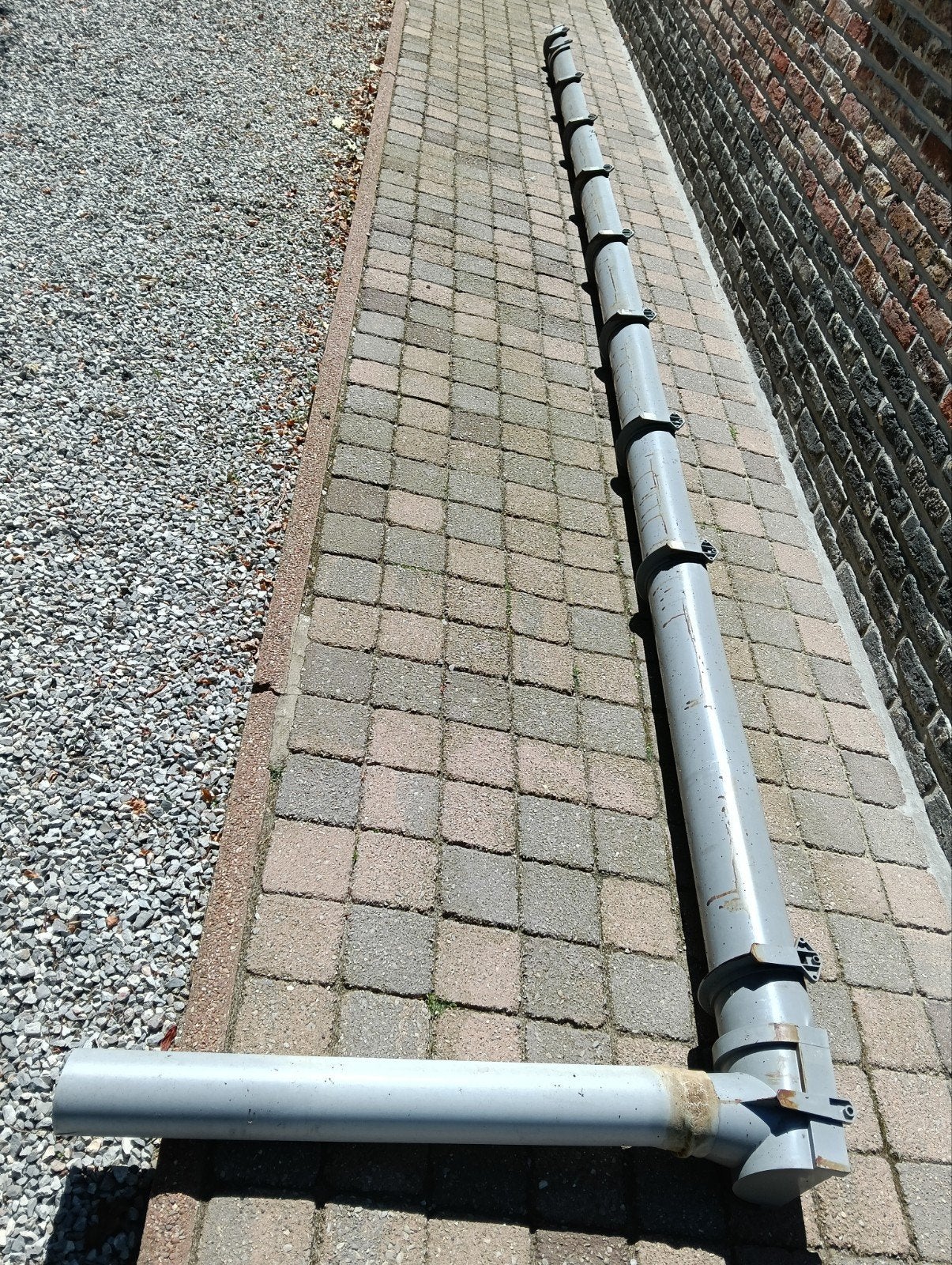 Dakgoot pvc, Ophalen
