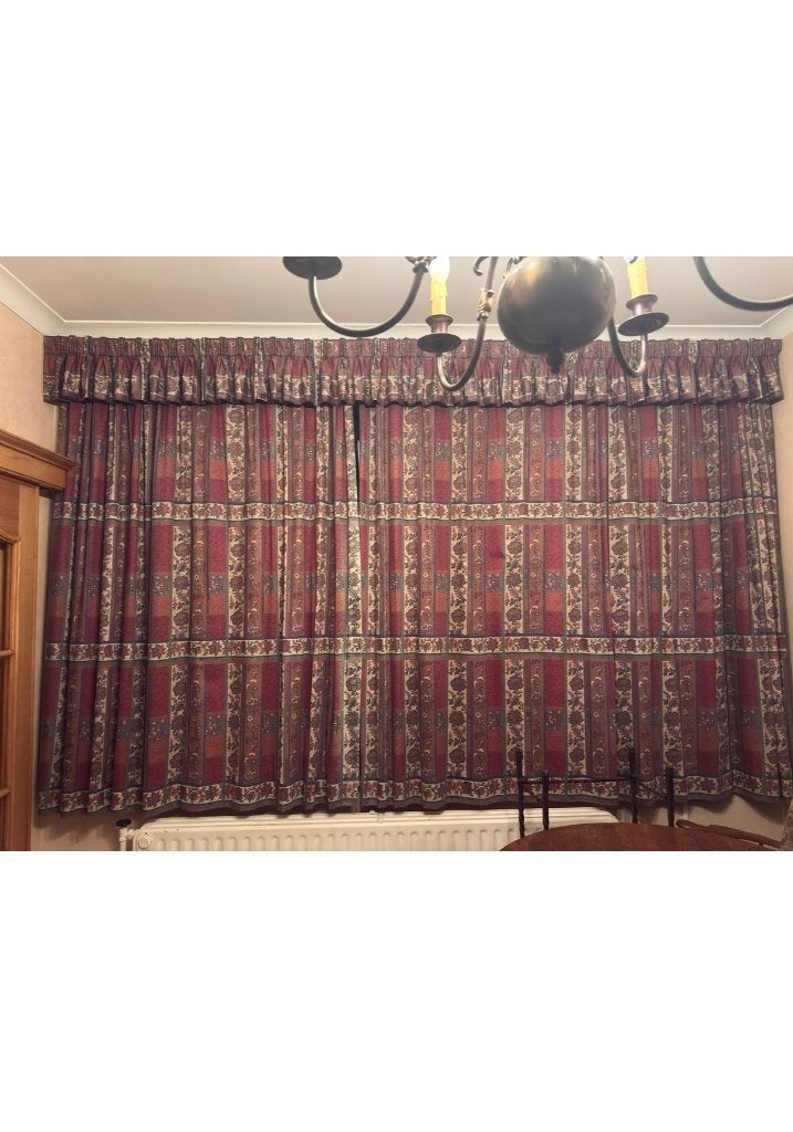 Rideaux vintage, 200 cm ou plus, Enlèvement ou Envoi, Crème, Utilisé