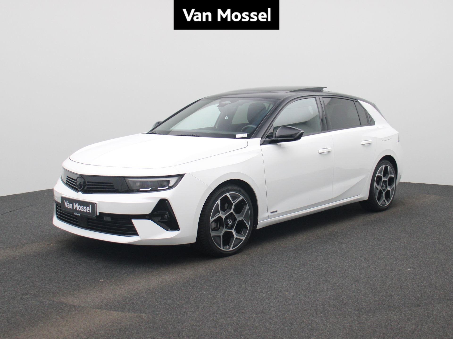 Opel Astra 1.6 Turbo PHEV Ultimate PANO DAK | 360° CAM | CA, Auto's, Stof, Gebruikt, 4 cilinders, Wit