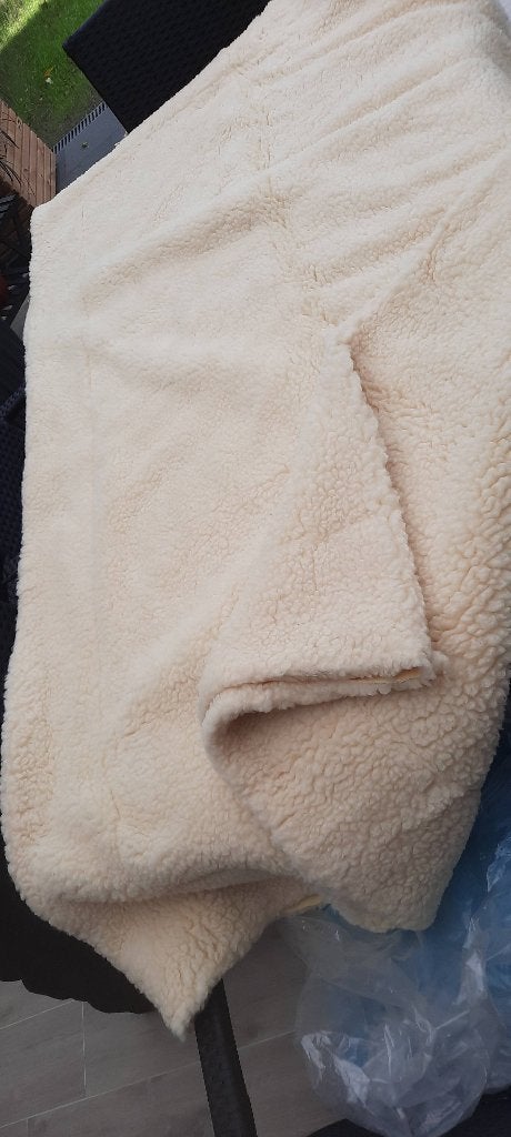 grote lap teddy stof, Overige materialen, 120 cm of meer, Beige, Ophalen of Verzenden