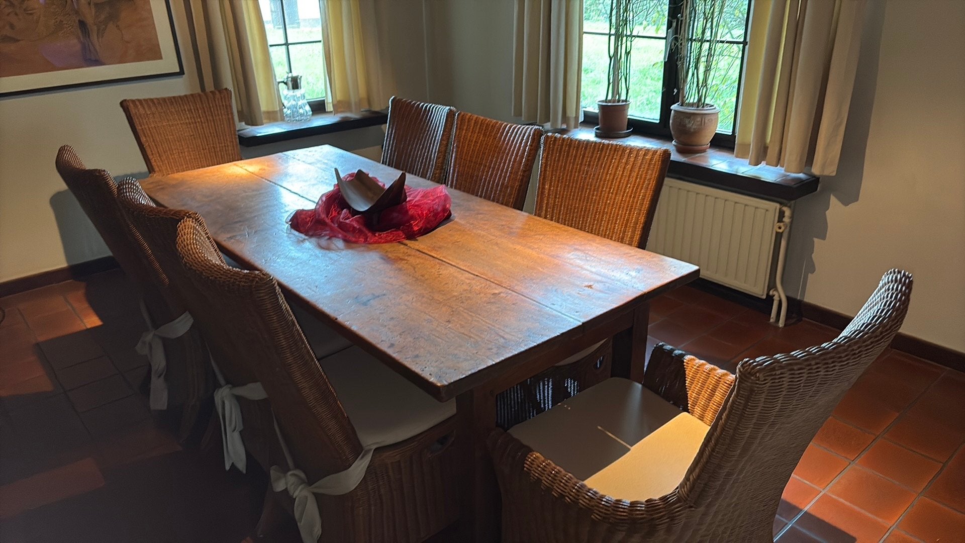 Eettafel + stoelen, Huis en Inrichting, Ophalen