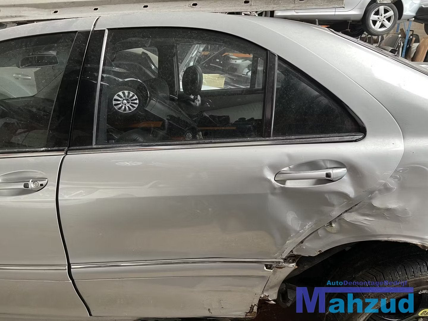 MERCEDES S W220 Zilver 744 links achter deur 1998-2005, Gebruikt, Mercedes-Benz AG, Deur, Mercedes-Benz