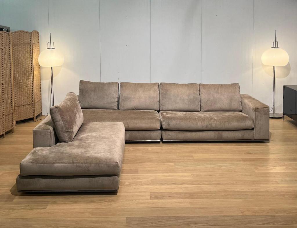 Minotti Hamilton Hoekbank Herstofferen naar wens, Huis en Inrichting, Hoekbank, Ophalen of Verzenden, 300 cm of meer, Nieuw
