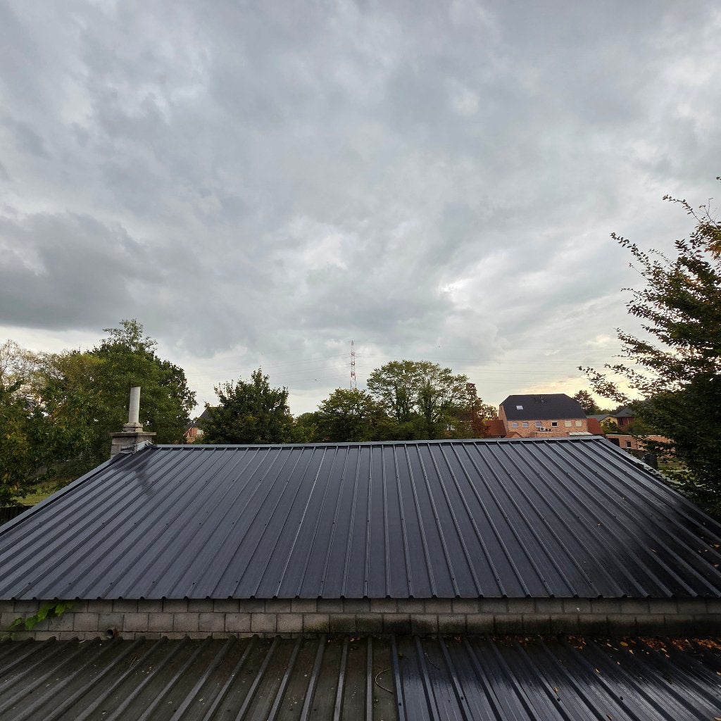 Dakplaten, Doe-het-zelf en Bouw, Gebruikt, 15 m² of meer, Metaal, Grijs
