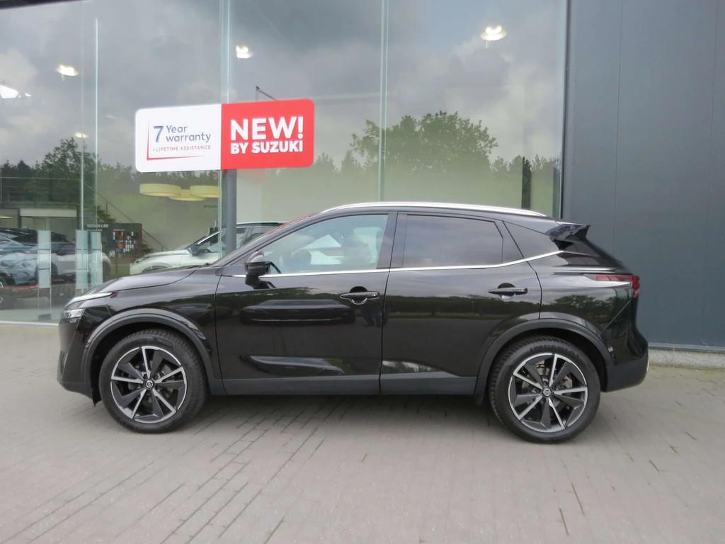 Nissan QASHQAI Tekna 1.3 Mild hybrid (bj 2022), Auto's, Nissan, Gebruikt, Euro 6, 4 cilinders, Zwart