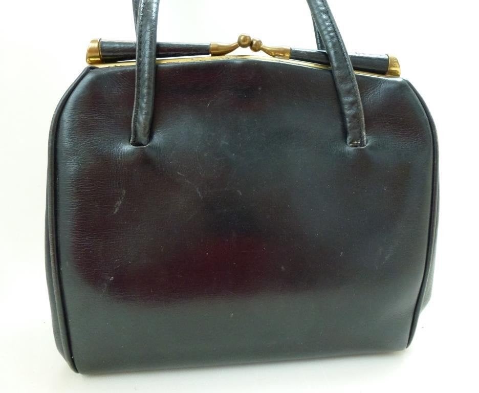 sac à main noir vintage, Enlèvement ou Envoi, Utilisé, Noir, Sac à main