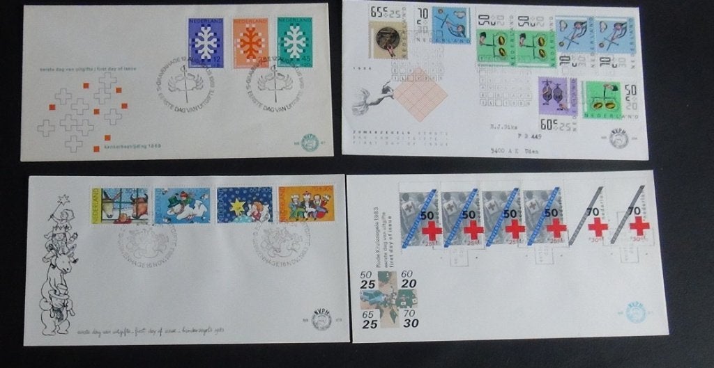 Timbres néerlandais, timbrés, Timbres & Monnaies, Timbres | Pays-Bas, Enlèvement ou Envoi, Après 1940, Affranchi