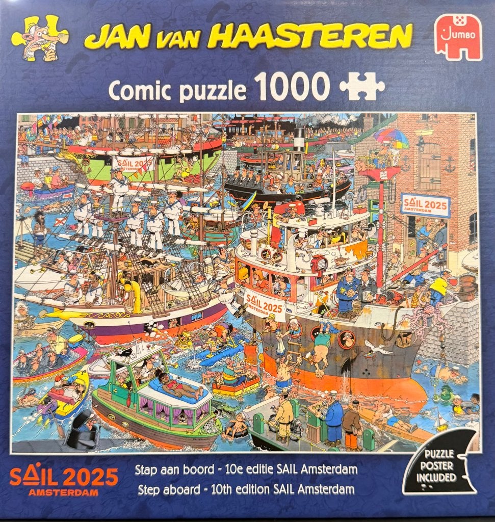 Jan van Haasteren ( Nieuw ) Stap aan boord., Ophalen of Verzenden, 500 t/m 1500 stukjes, Nieuw, Legpuzzel