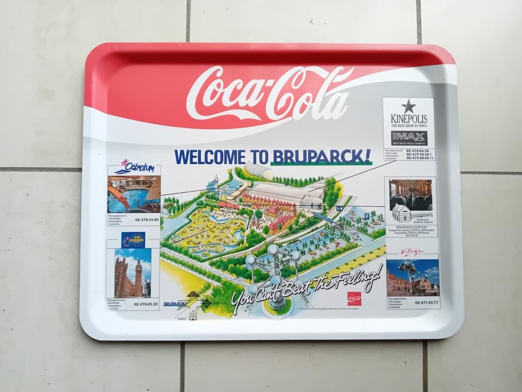 Dienblad Bruparck Brussel Mini Europa Coca-Cola, Enlèvement ou Envoi, Comme neuf, Ustensile