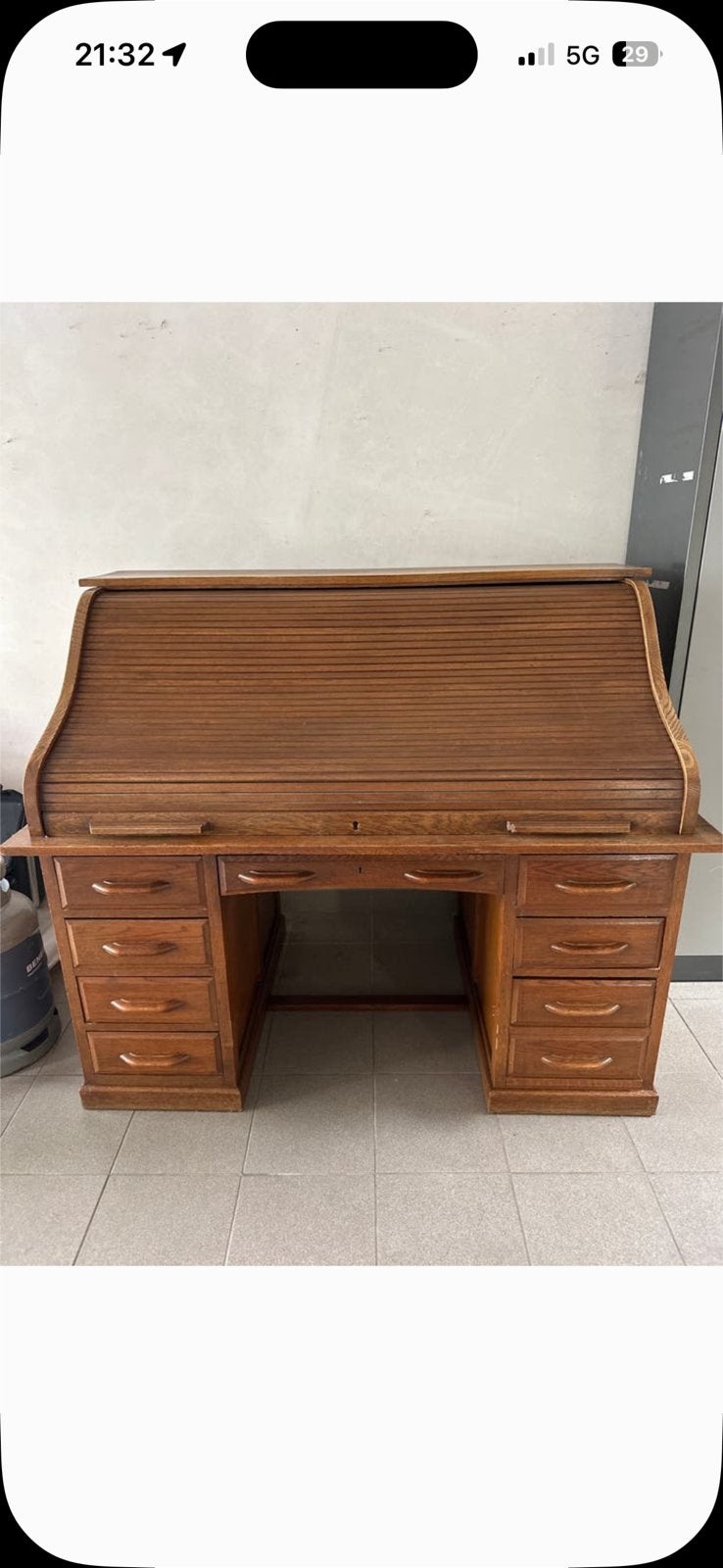 Bureau à roulettes vintage - Démontable, Enlèvement