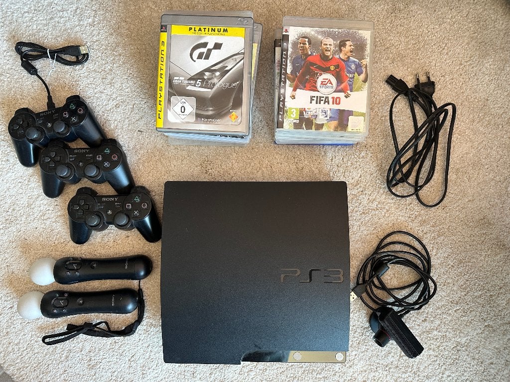 Play Station 3, avec jeux et manettes, Consoles de jeu & Jeux vidéo, 3 joueurs ou plus, Enlèvement, Comme neuf, À partir de 12 ans