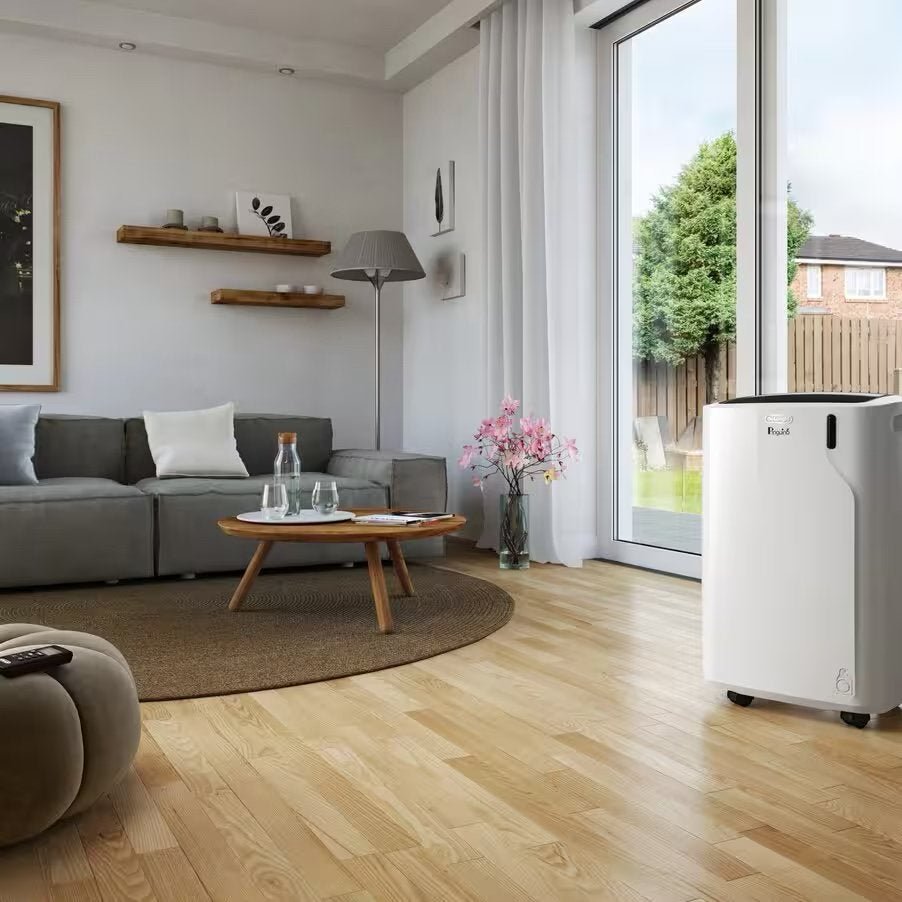 Delonghi mobiele airco + garantie, Elektronische apparatuur, Ophalen, 3 snelheden of meer, Zo goed als nieuw, Afstandsbediening