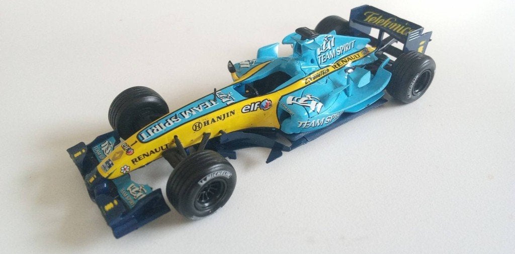 Renault R25 F1 Fernando Alonso Championne du Monde 2005 1/43, Envoi, Utilisé, Voiture, Autres marques