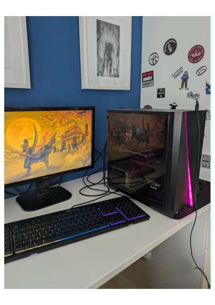 PC Gamer + Corsair RGB-toetsenbord = 230€, Computers en Software, Ophalen, 8 GB, 2 TB, Gaming
