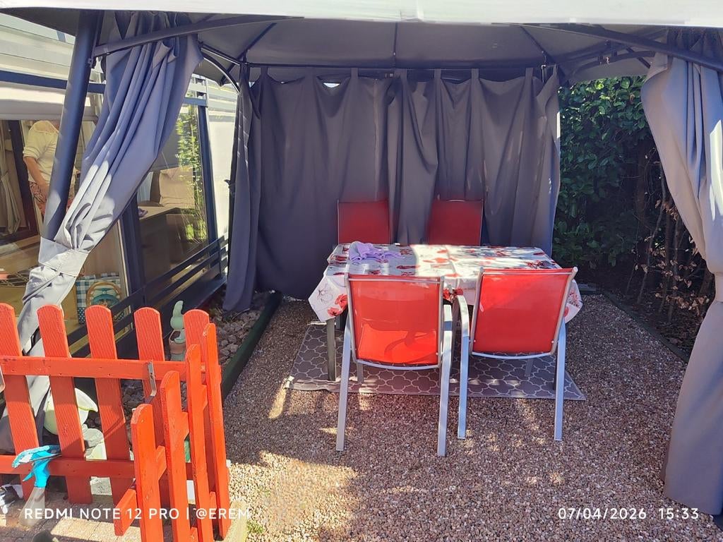 Tonnelle 3x3m Sankt Hans, Jardin & Terrasse, Enlèvement