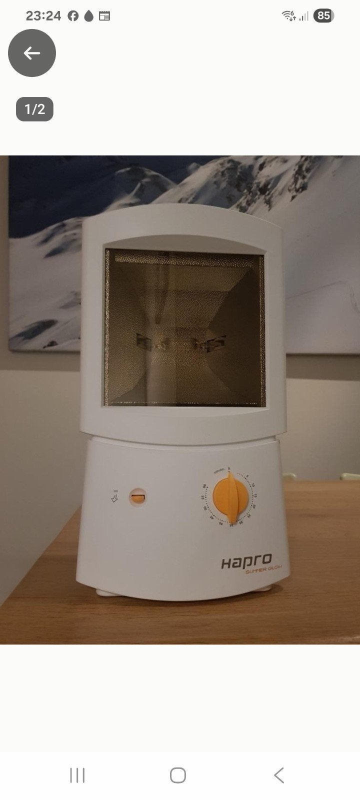 gezichtsbruiner hapro summer glow, Ophalen of Verzenden, Zo goed als nieuw