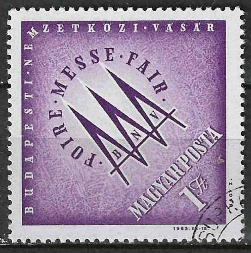 Hongrie 1963 - Yvert 1547 - Bourse internationale (ST), Timbres & Monnaies, Timbres | Europe | Hongrie, Envoi, Affranchi