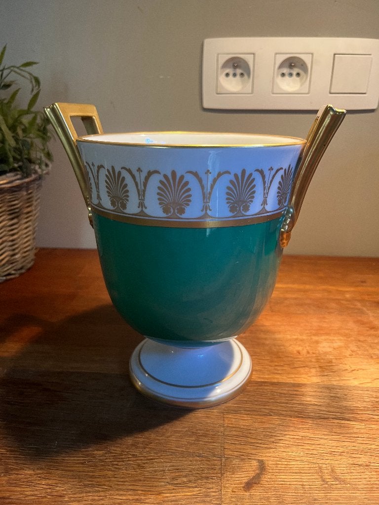 RICHARD GINORI Pompei Green ART DECO VASE, Ophalen