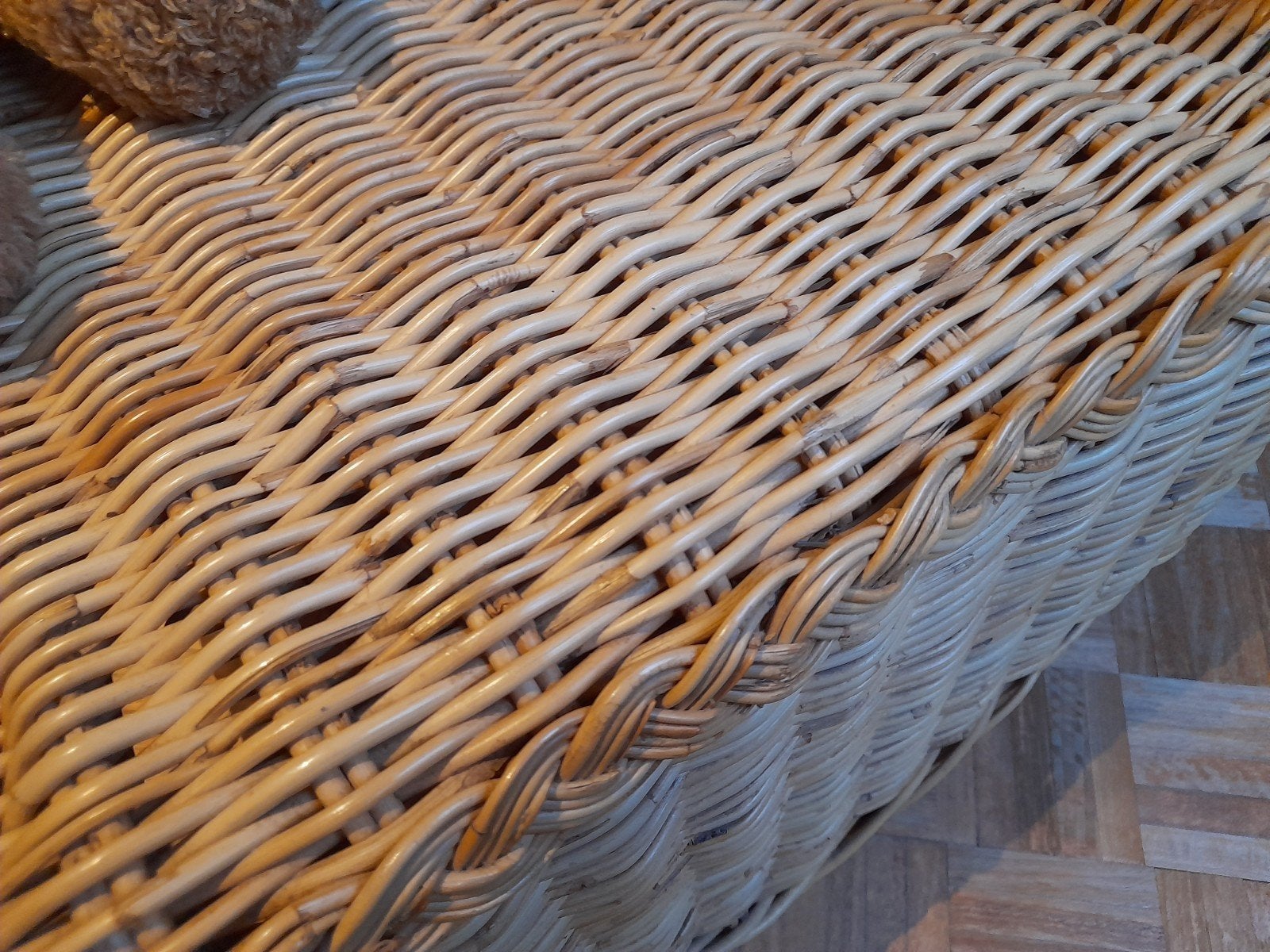 rieten zetel, Huis en Inrichting, Ophalen, Overige materialen, Eenpersoons, Landelijk