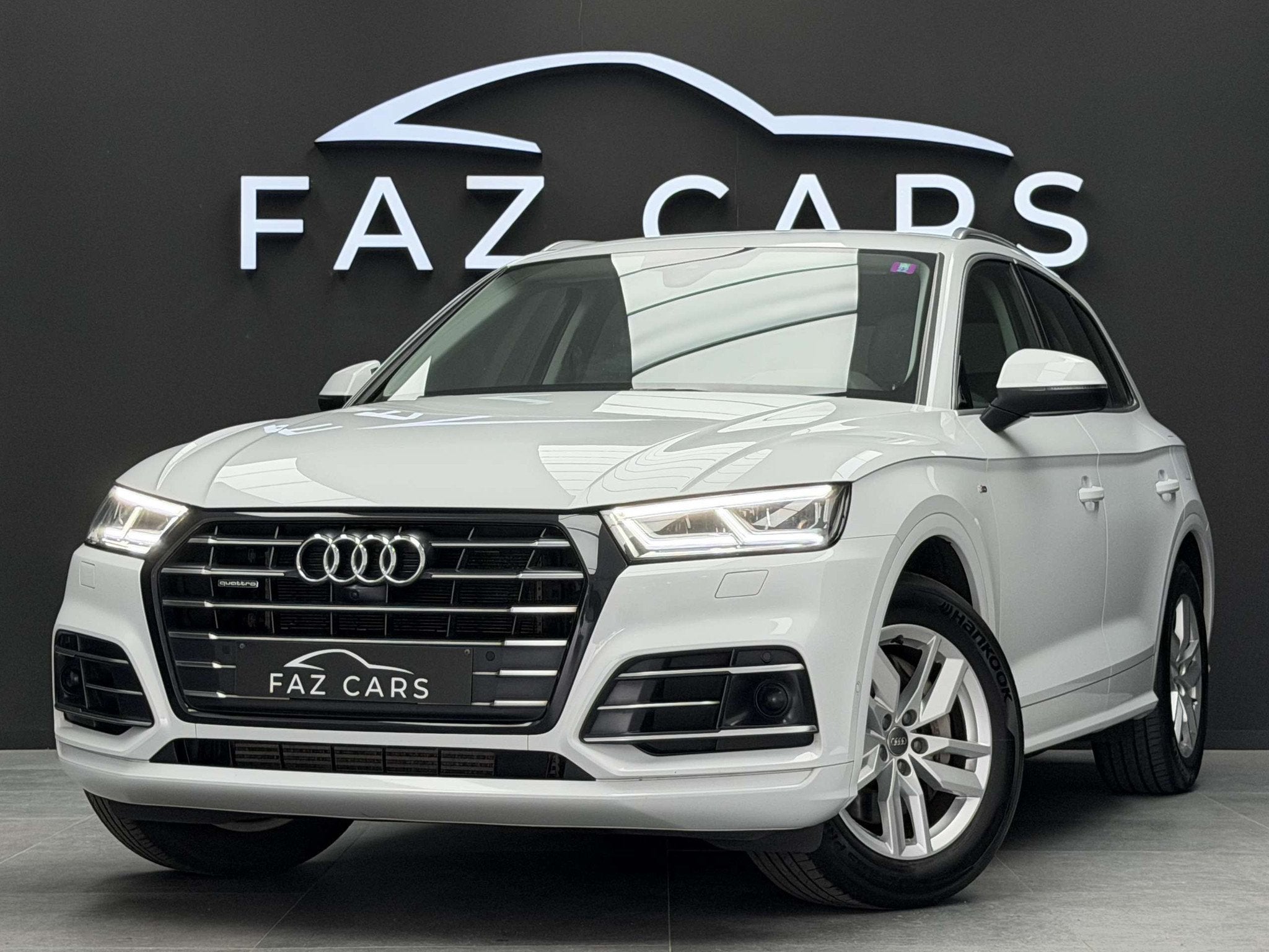 Audi Q5 PHEV 55 TFSi e Quattro S-Line * 1ER PROP + GPS + TVA, Gebruikt, 4 cilinders, Wit, Leder