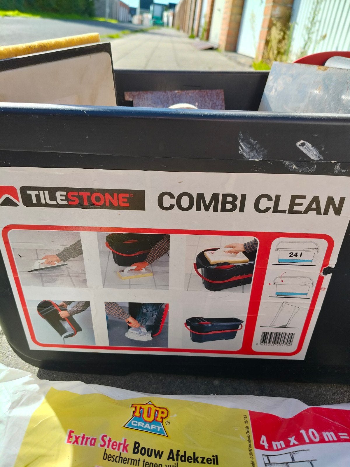 Tilestone combi clean emmer met benodigdheden om tegels te p, Enlèvement, Utilisé, Autres types, Autres marques