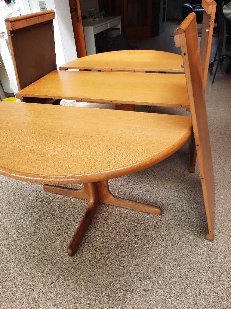 Uitschuifbare houten eettafel 1m20/3m20 x 1m20, 100 à 150 cm, Enlèvement, 200 cm ou plus, Cinq personnes ou plus