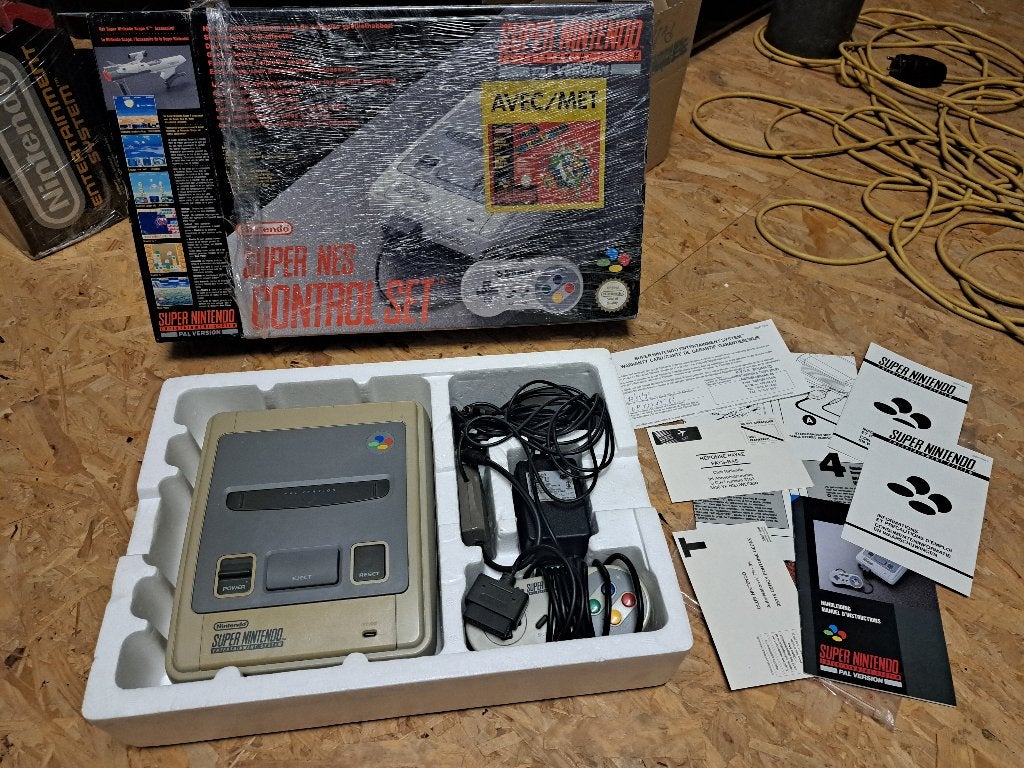 Snes Console Super Nes Control set, Ophalen of Verzenden, Gebruikt, Met 1 controller