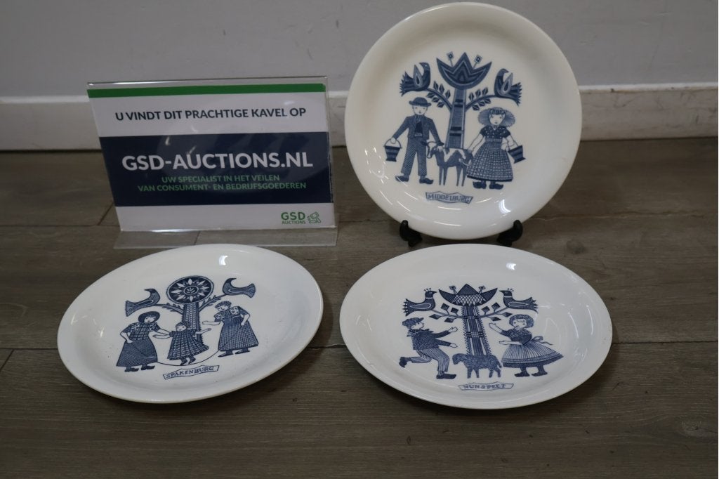 Vintage Royal Sphinx Maastricht bordjes, Niet ingevuld, Niet ingevuld, Niet ingevuld