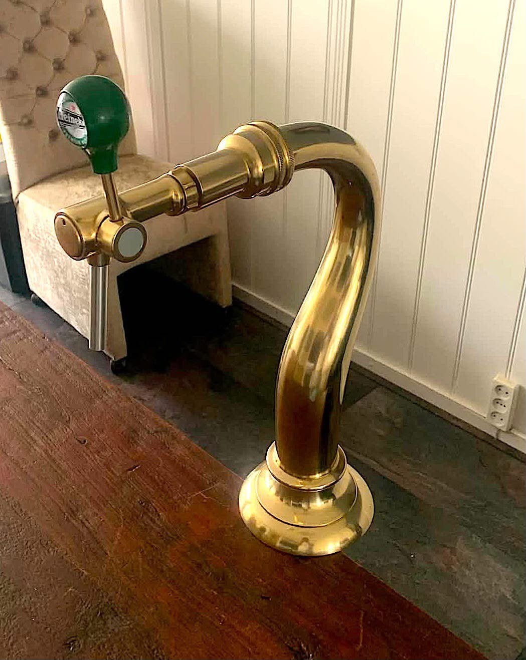 Robinet en cuivre Heineken original à vendre, Electroménager, Enlèvement ou Envoi, Comme neuf