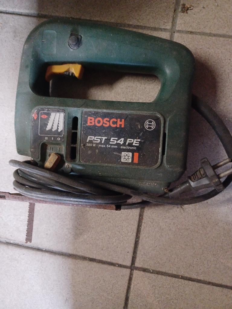 Bosch PST 54 PE decoupeerzaag, Doe-het-zelf en Bouw, Gereedschap | Zaagmachines, Ophalen, Gebruikt, Decoupeerzaag, Bosch groen