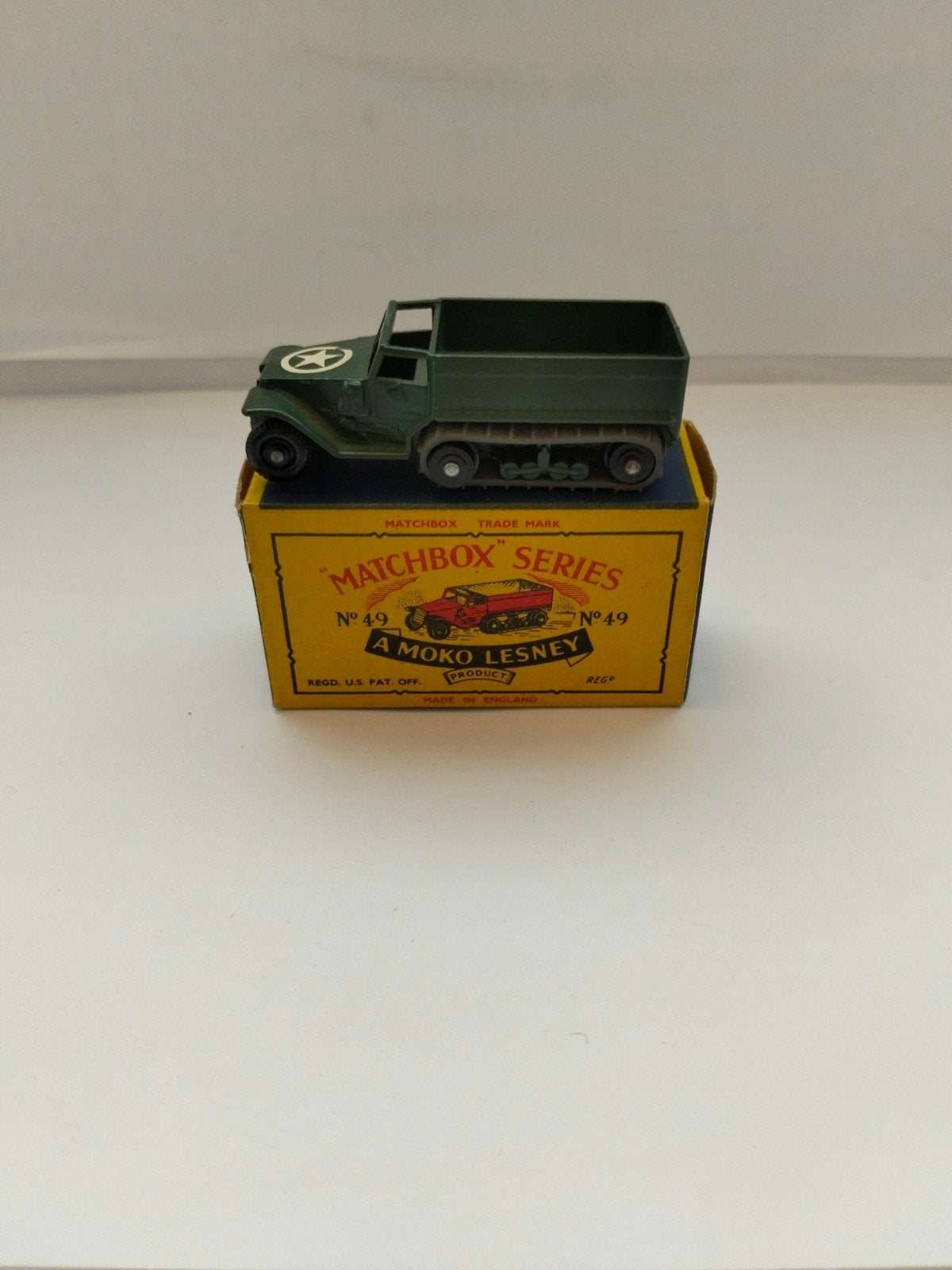 matchbox lesney nr49a Army Half track & B-box, Auto-onderdelen, Verzenden