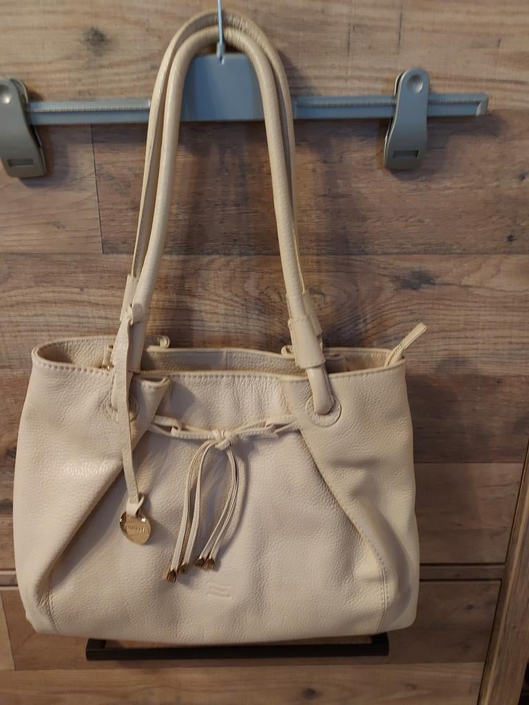 Beige Crinkles tas, Handtassen en Accessoires, Ophalen, Beige