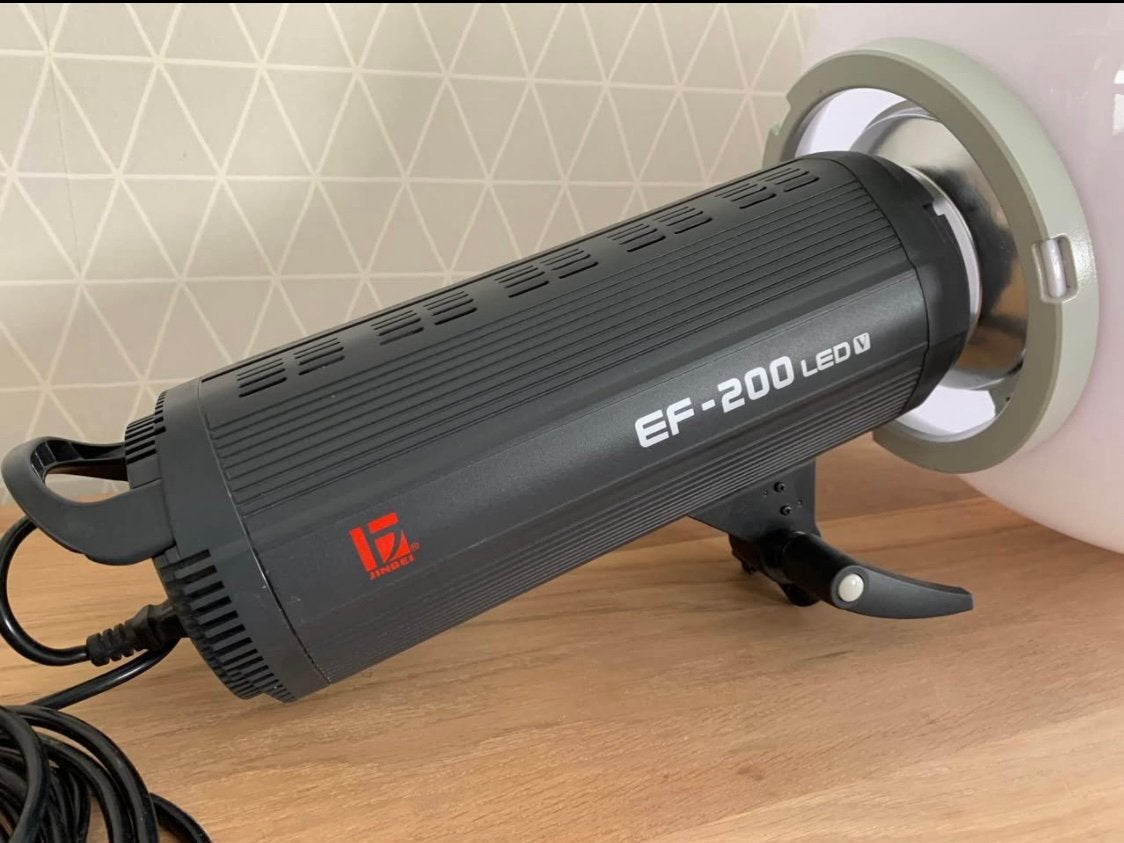 Jinbei EF-200 LED V continue studiolamp in zeer goede staat., Enlèvement, Comme neuf, Lampe de studio