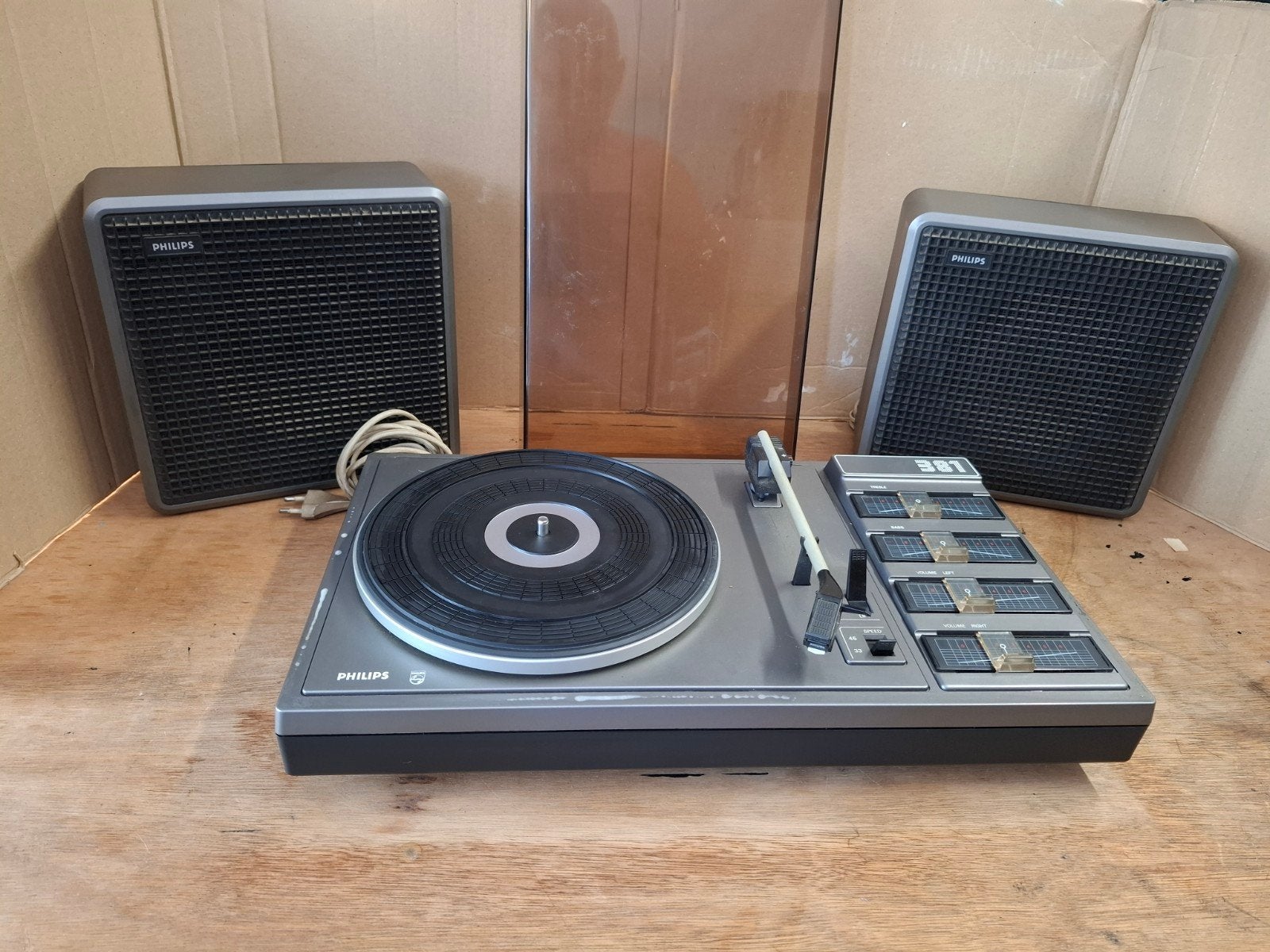 prachtige retro platenspeler Philips, Audio, Tv en Foto, Platenspelers, Ophalen, Platenspeler, Philips