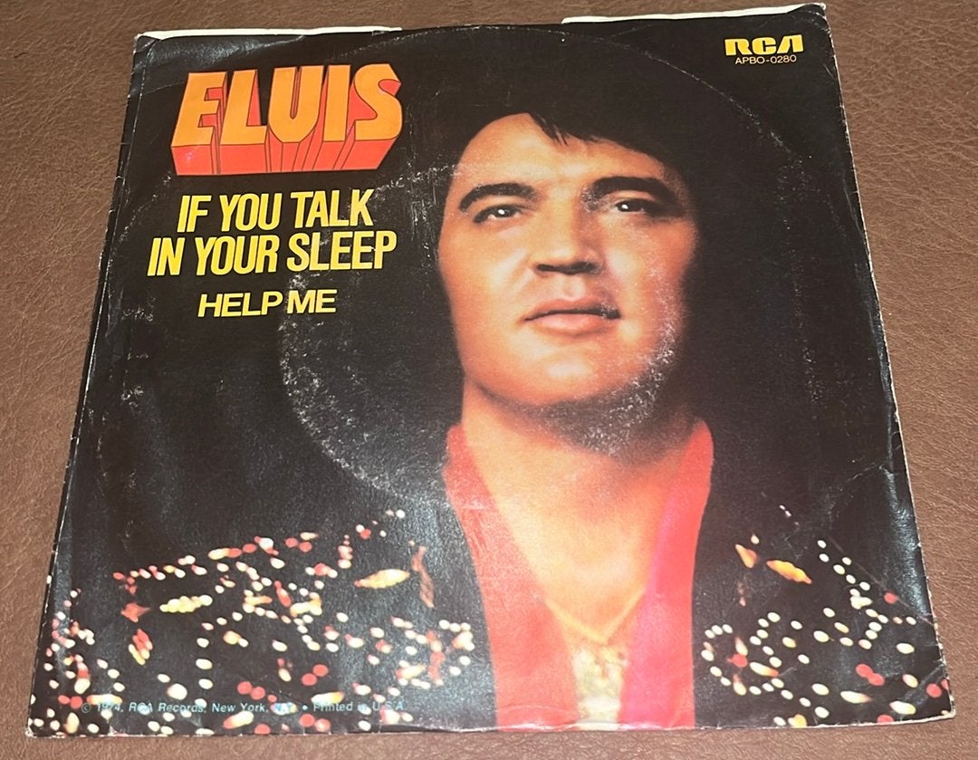 Elvis Presley ‎– If You Talk In Your Sleep - 7” vinyl single, Ophalen of Verzenden, Gebruikt