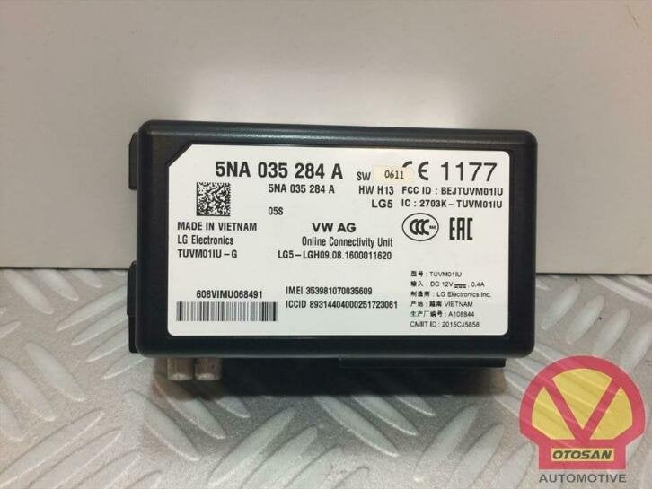 module de services en ligne vw golf 7 facelift 5na035284a, Volkswagen, Volkswagen AG, Vw@volkswagen.de, Utilisé