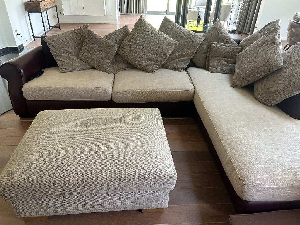 Fauteuil, Maison & Meubles, Fauteuils, Comme neuf, Cuir, 125 cm ou plus, 150 cm ou plus, Enlèvement
