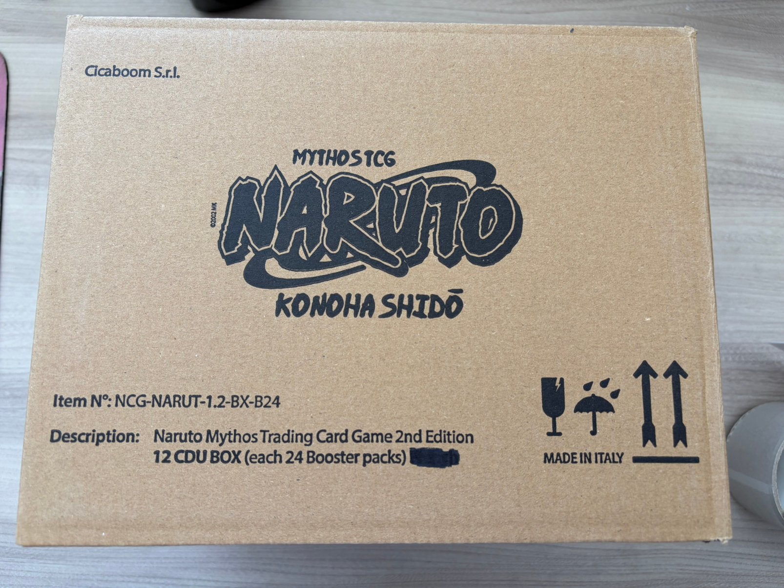 Naruto Mythos TCG 1.2  2nd Edition Case (12 Booster Boxes), Enlèvement ou Envoi, Comme neuf, Booster
