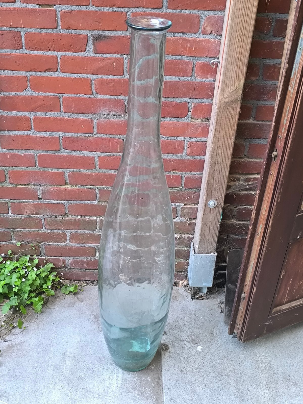 Grote glazen vaas, Ophalen
