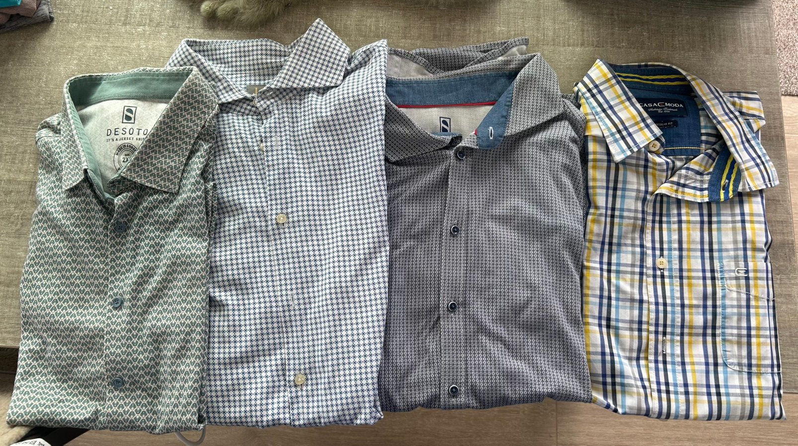 4 hemden Desoto / J/B / Casa Moda  - Maat xl / xxl, Kleding | Heren, Heren-kledingpakketten, Ophalen, Zo goed als nieuw, Maat 56/58 (XL)