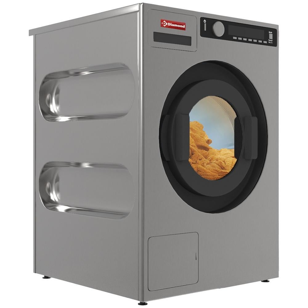Lave-essoreuse "Inox-Titanium", avec pompe de décharge 8 Kg, Enlèvement ou Envoi, Neuf, Séchoir à linge