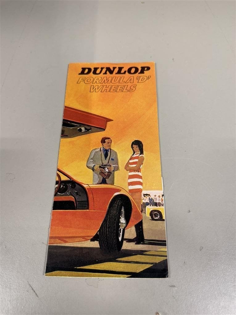 vintage brochure - Dunlop Formula D Wheels Brochure 1969, Ophalen of Verzenden, Zo goed als nieuw