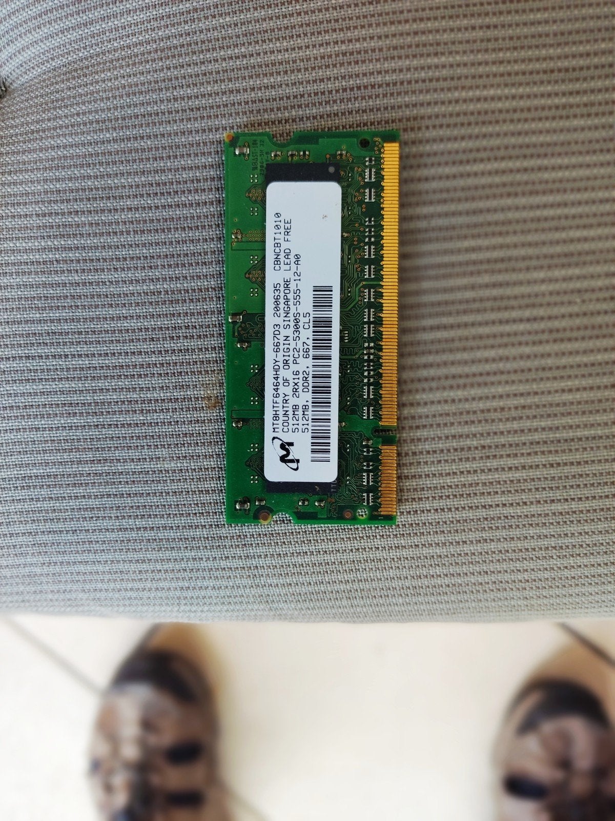 512mb ddr2 sodimm, Computers en Software, RAM geheugen, Ophalen, DDR2