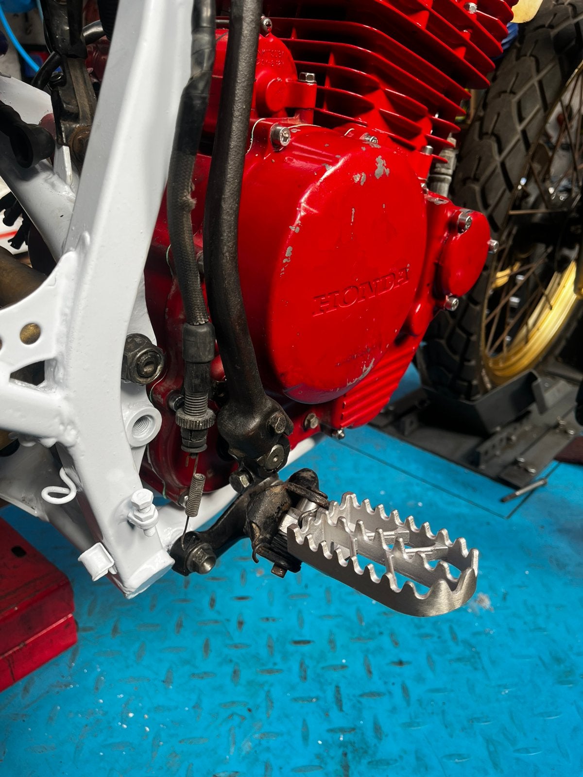Voetsteunen offroad voor honda xl600lm rm en r, Motoren, Ophalen of Verzenden