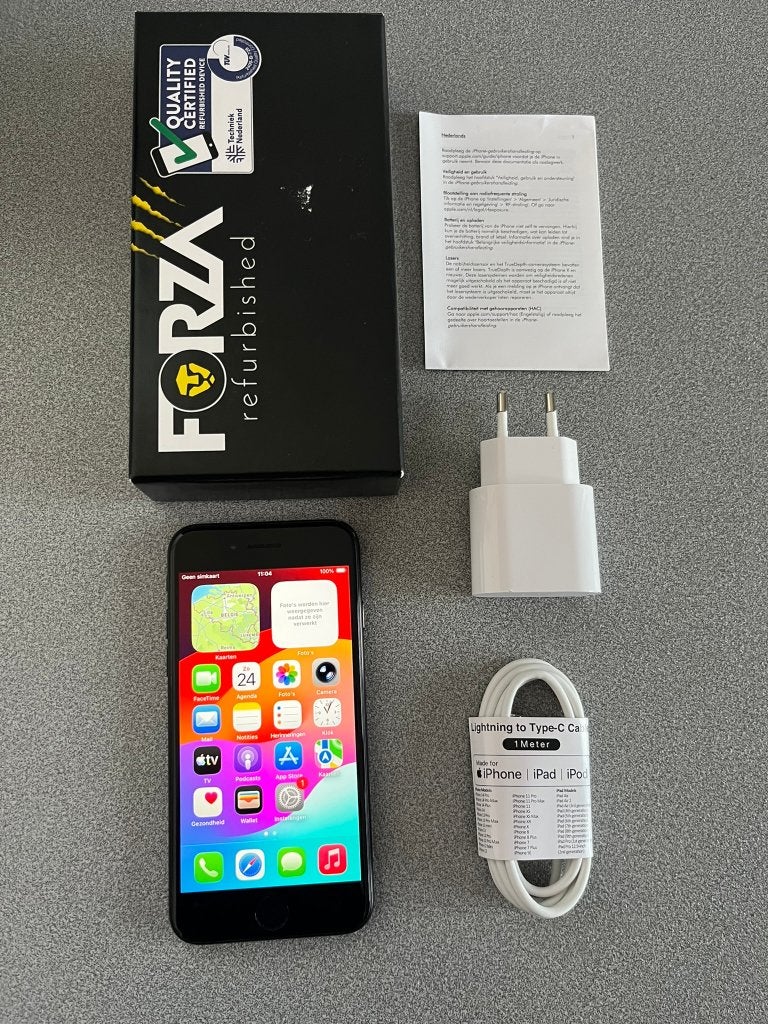 Iphone SE (2020) 64GB Zwart met 2 jaar garantie, Télécoms, Téléphonie mobile | Apple iPhone, Enlèvement ou Envoi, 88 %, Utilisé