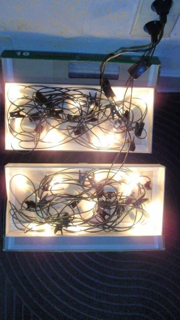 2 dozen vintage kerst verlichting knijp kaarsjes, Ophalen of Verzenden, Gebruikt