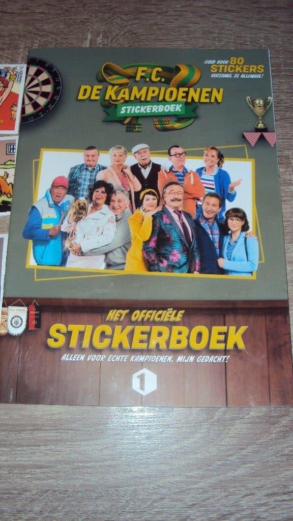 f.c de kampioenen stickerboek + 80 stickers, Verzamelen, Ophalen of Verzenden, Nieuw, Film, Tv of Omroep