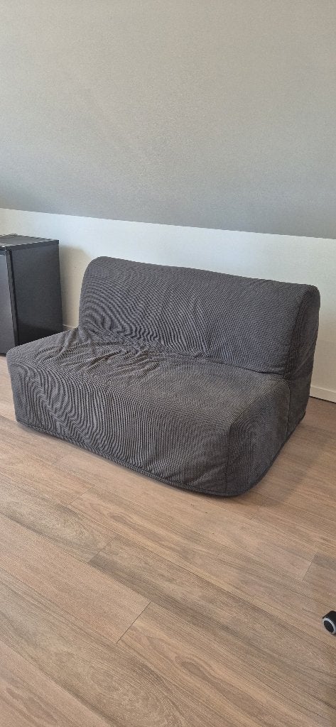 2-zits slaapbank, Gris, Queen size, 140 cm, Enlèvement
