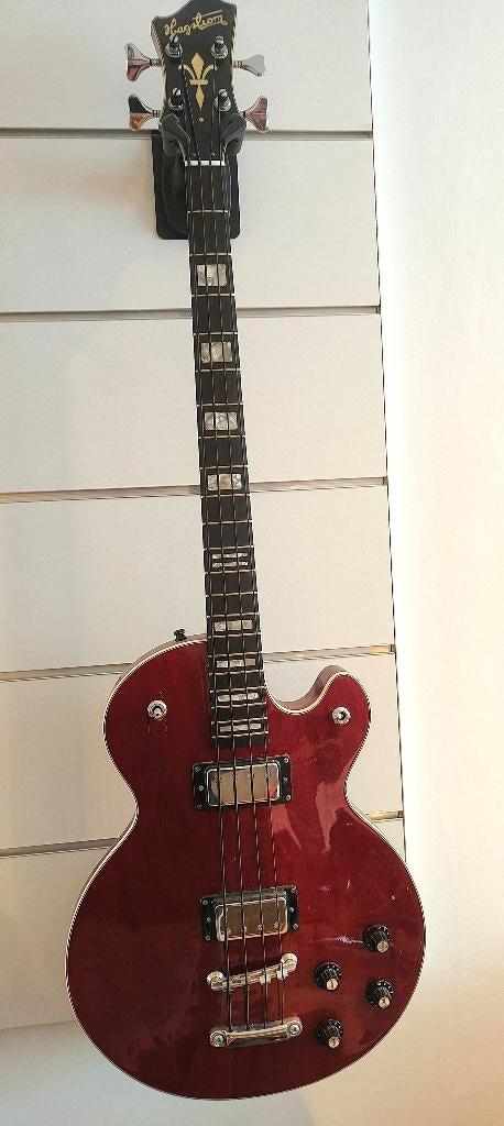 Hagstrom Swede bass (1976 vintage), Muziek en Instrumenten, Ophalen, Gebruikt, Solid body, Overige merken